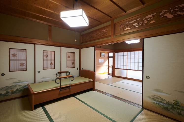 This is Japanese traditional style's bedroom. 寝室にな