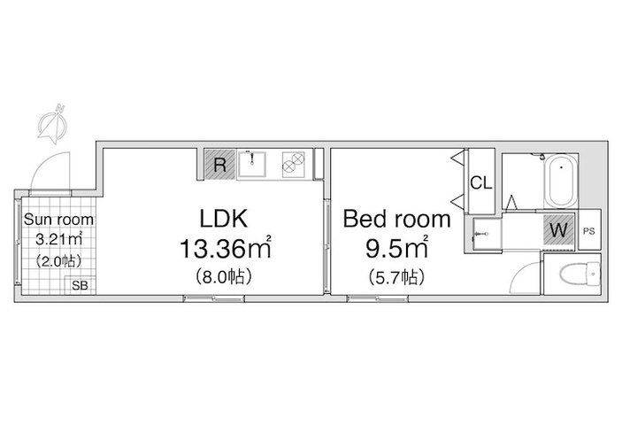 間取り図。Floor plan.