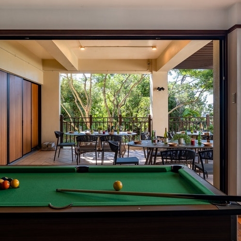 We have a billiard table for you to spend a...