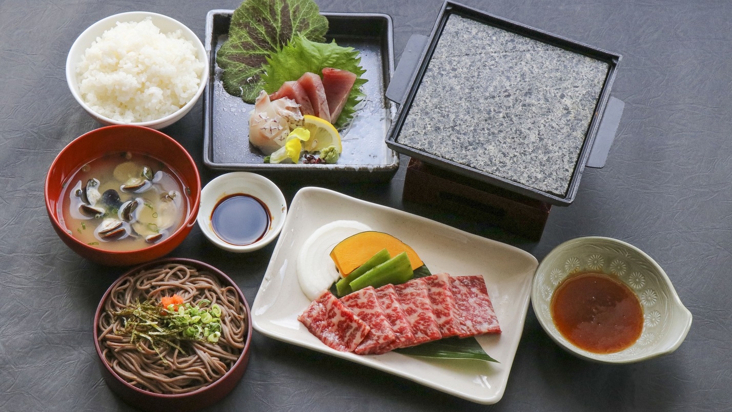 【２食付き】夕食は和牛肉『和牛やきにく御膳』と朝食付きの１泊２食付きプラン☆