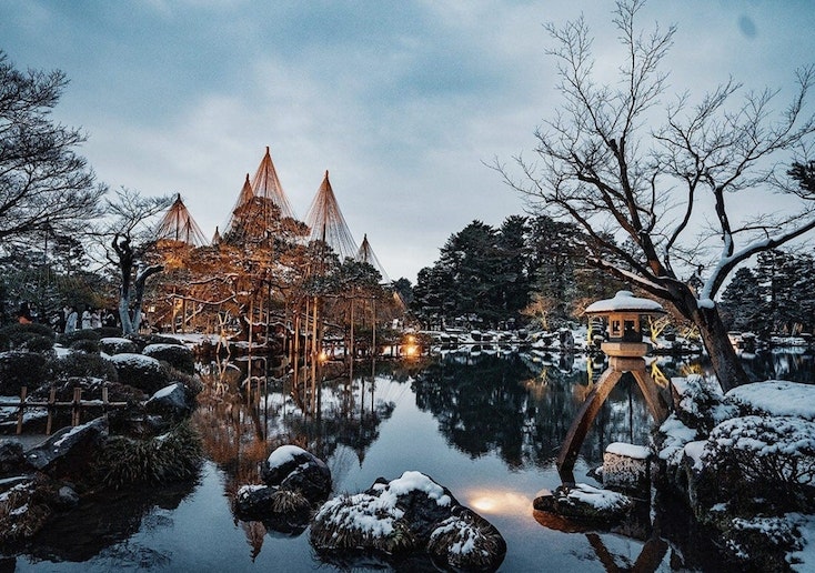 冬の兼六園
