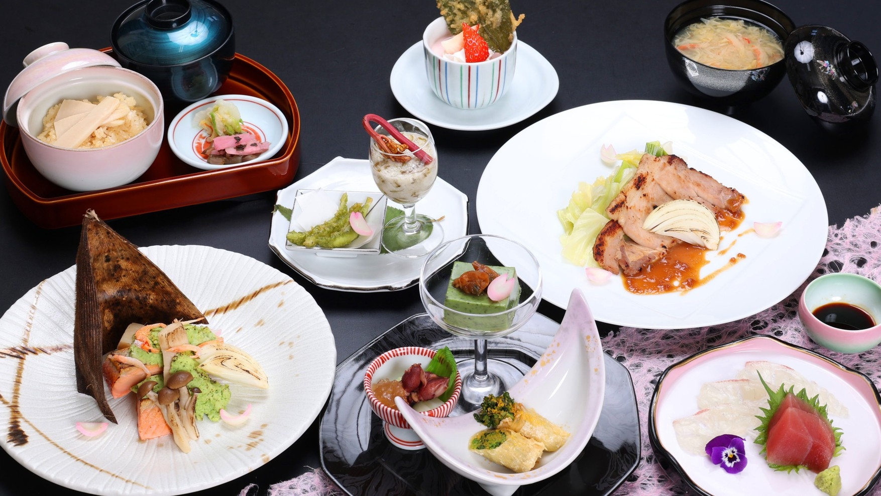 【お部屋食確約＆温泉入浴付】〜湯けむりプラン〜　♪春の味覚を個室で満喫♪