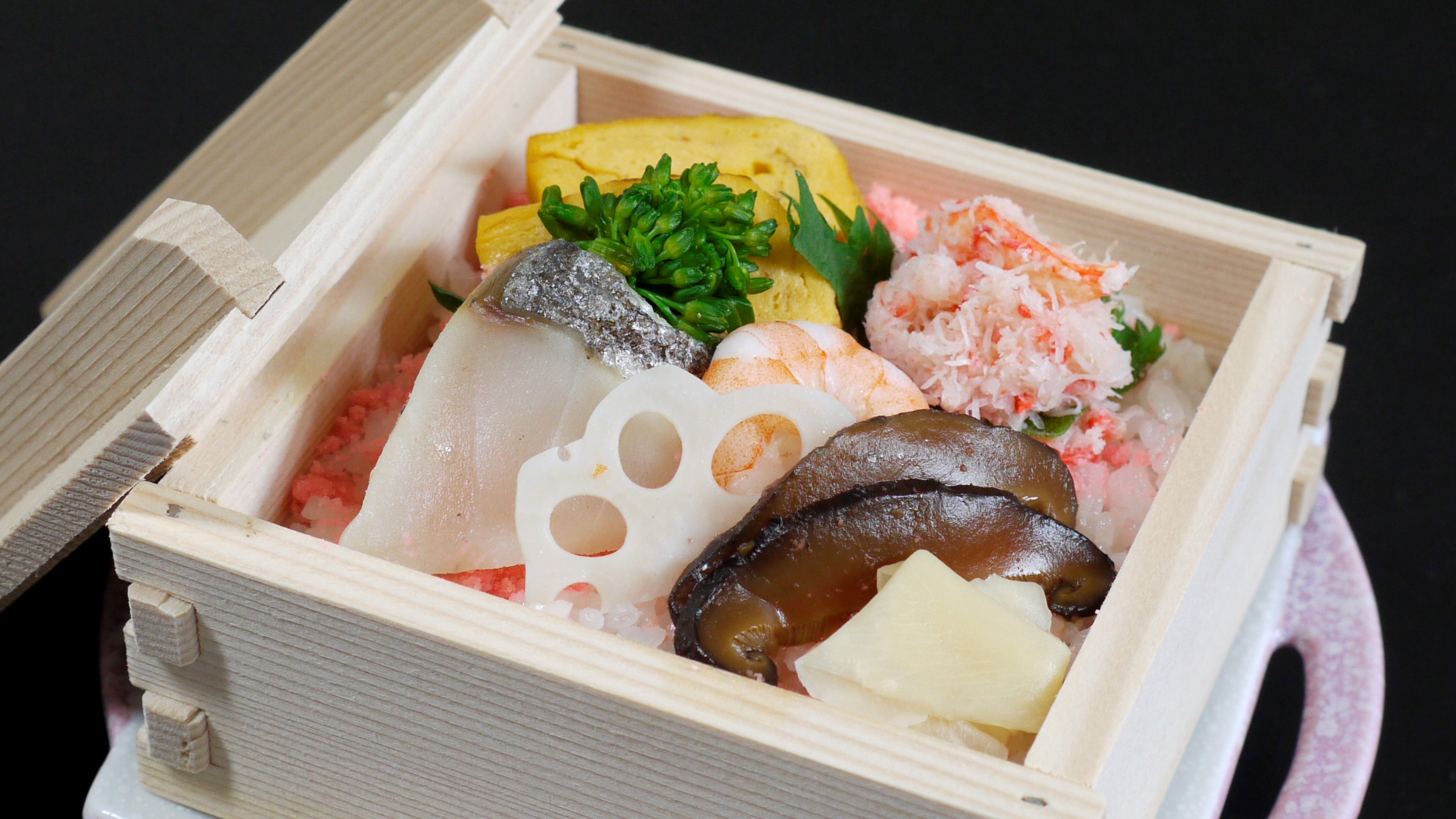やまぐちの　ご当地グルメ万福会席プラン【食事：彩り蒸し寿司】