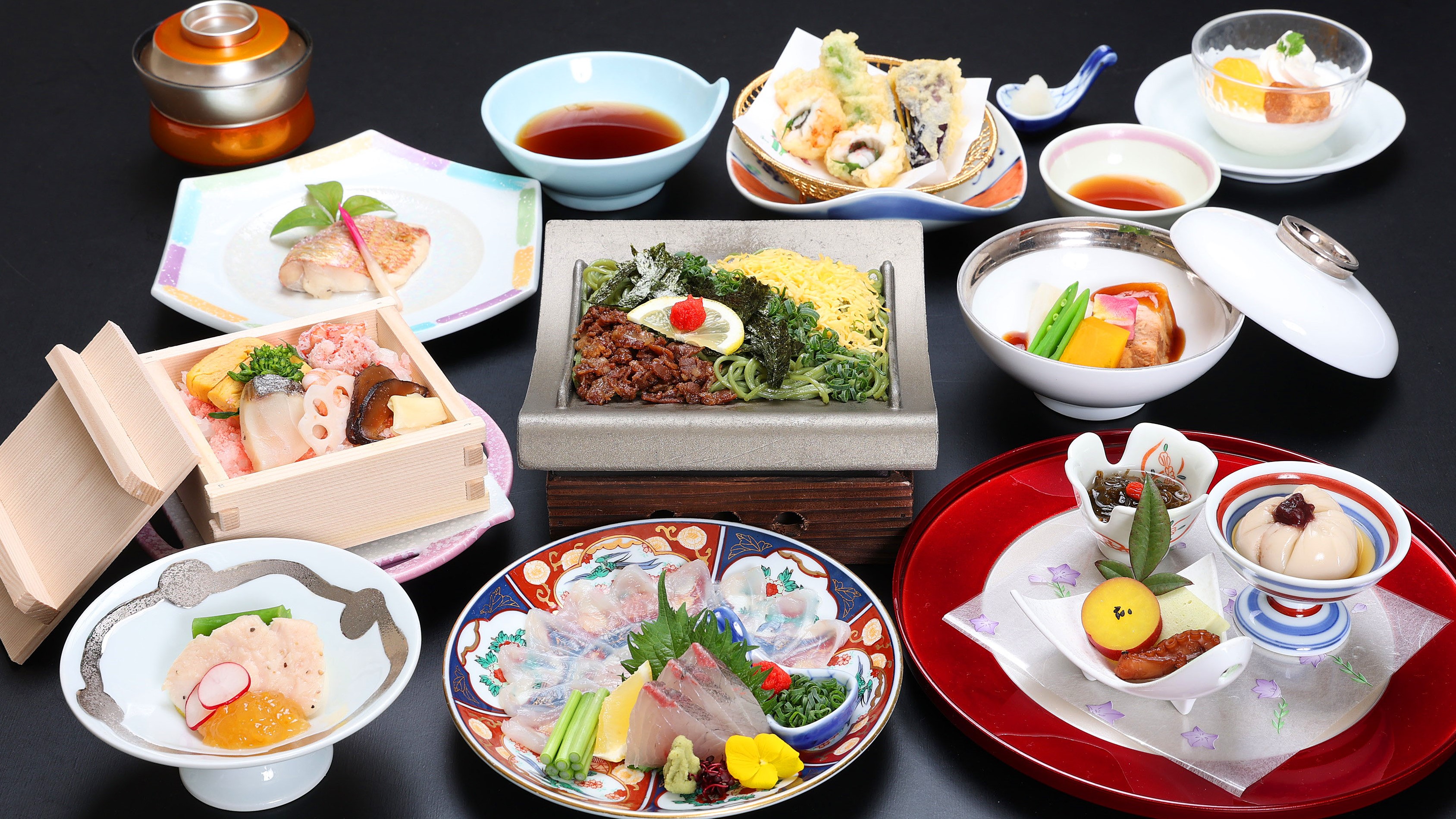 やまぐちの　ご当地グルメ万福会席プラン（イメージ）