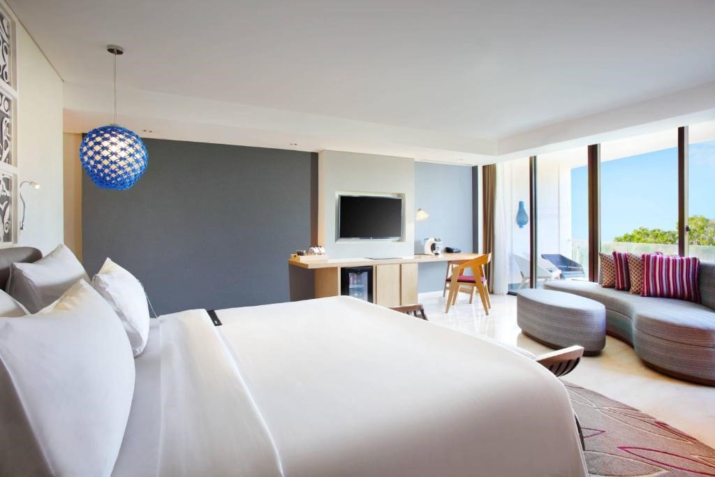 1ベッドルーム・アクアスタジオスイート・ラグーンビュー(82平米）＜キングベッド1台＞　一例