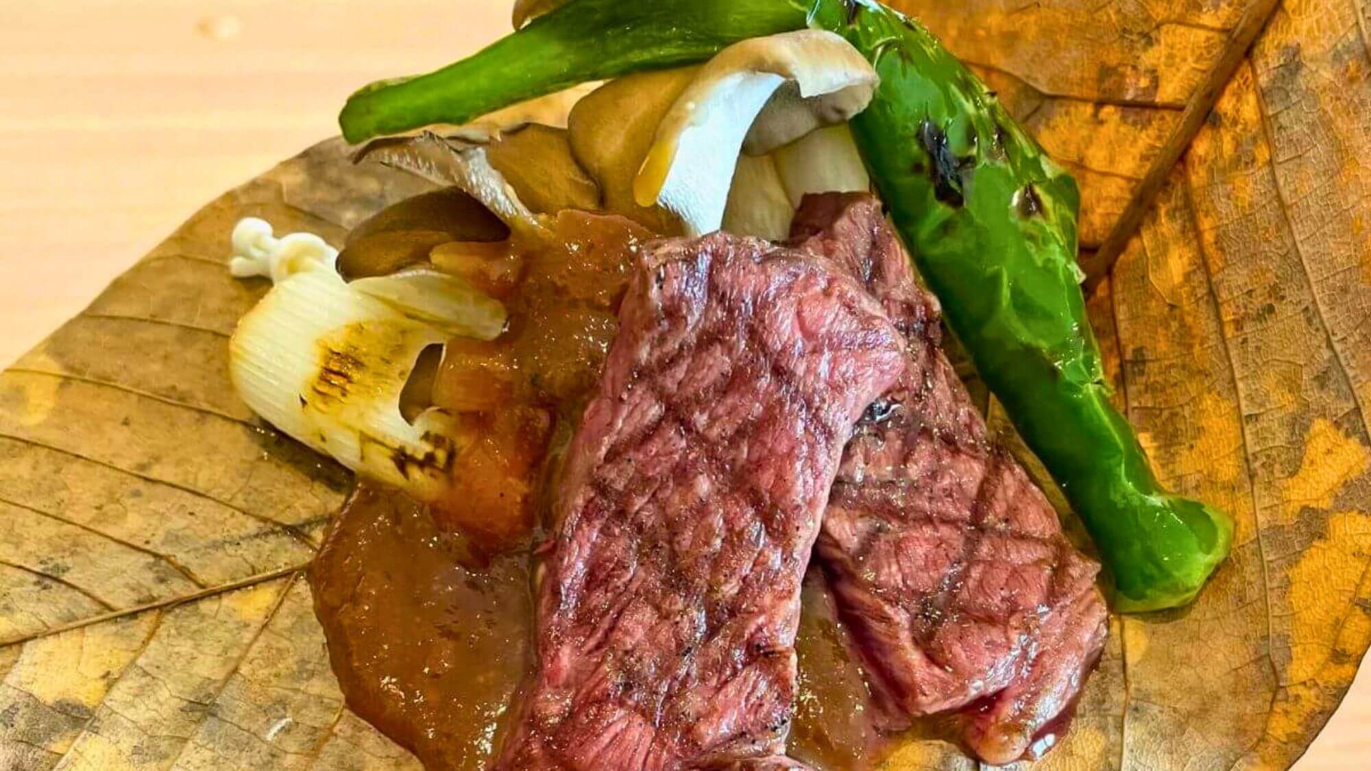 【秋のグレードアップ銀河会席】和牛朴葉焼に鮑・吉次ほか秋の贅沢な味覚を満喫〇松島の絶景と秋グルメ旅