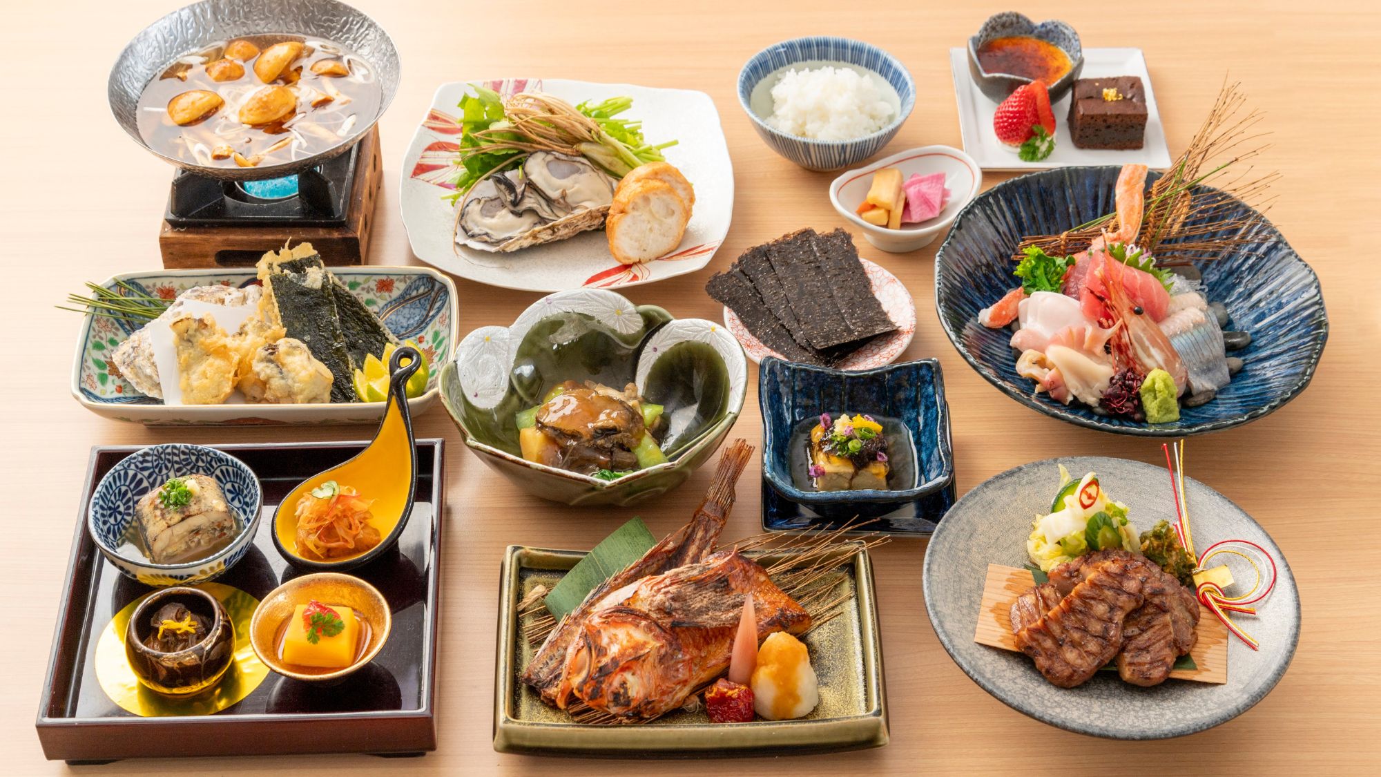 「特別料理～極み」東松島の食文化を味わうガストロノミーコース。