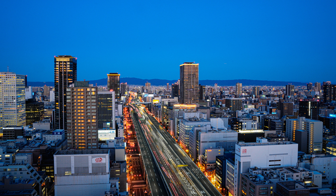 地上32階建てから見える圧巻の夜景！