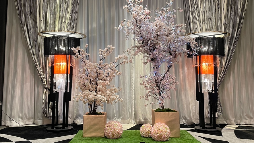 2024年フロント桜装飾