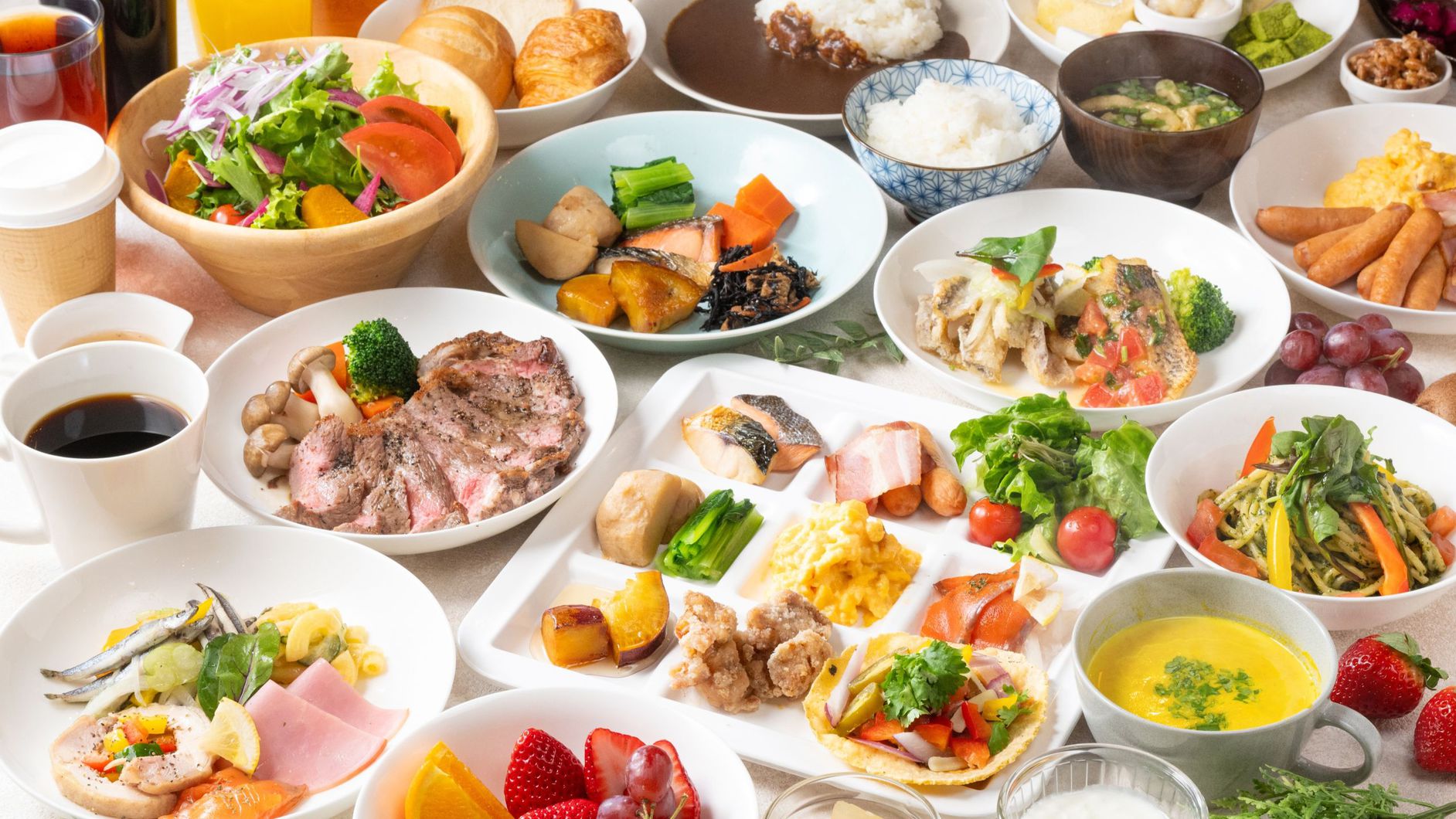 朝食ビュッフェ