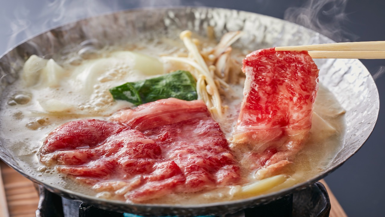 【台のもの：黒毛和牛のしゃぶしゃぶ】