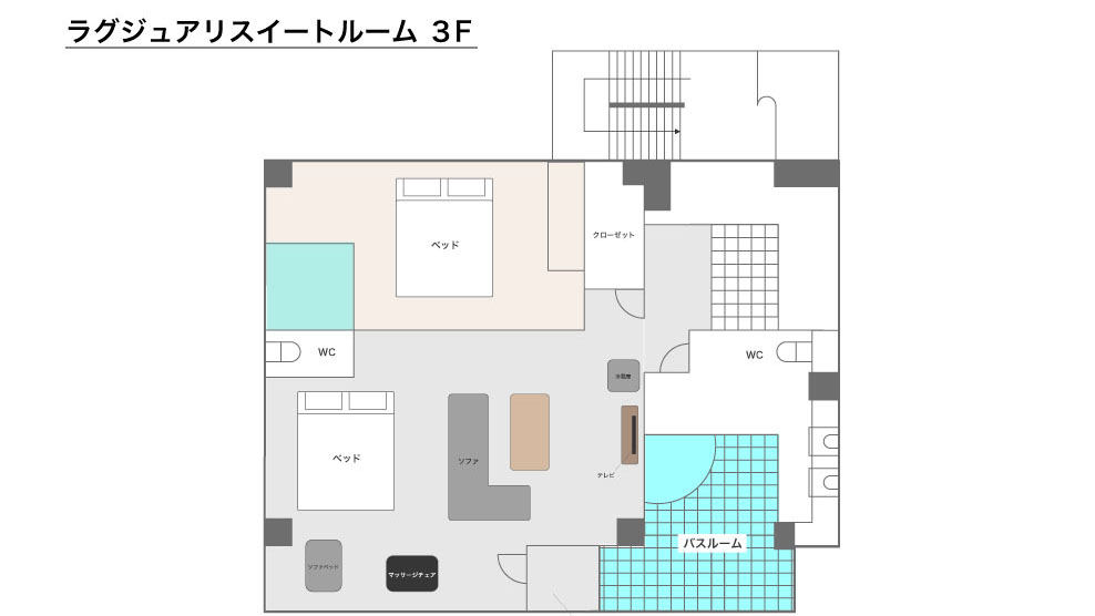 3Fラグジュアリースイート間取り図