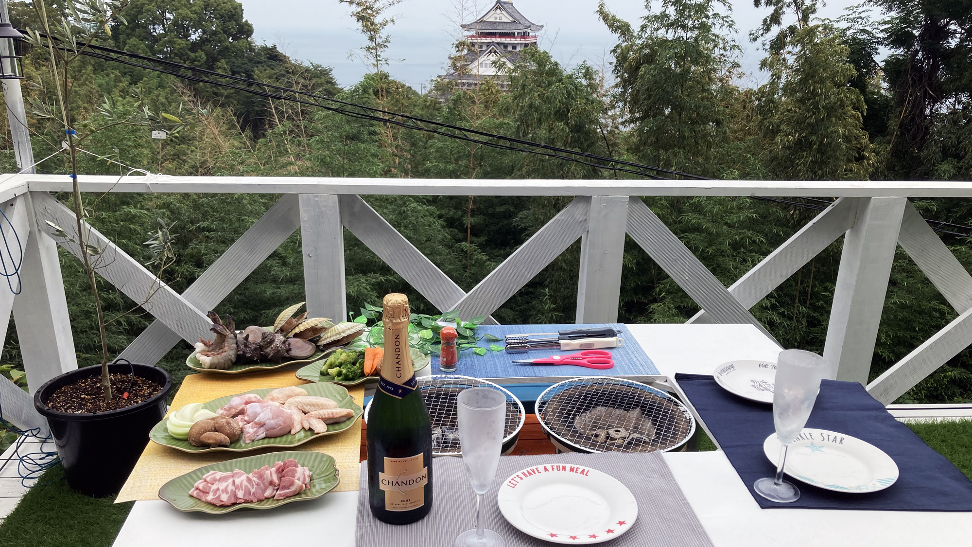 BBQ◆材料は持ち込み！お好きな食材でお楽しみください