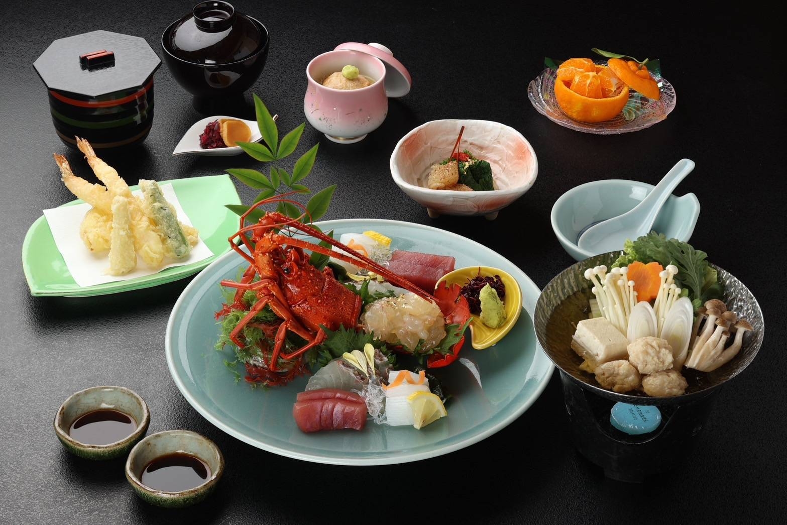 紀州の幸を堪能！伊勢海老or熊野牛のメインを選べる贅沢会席