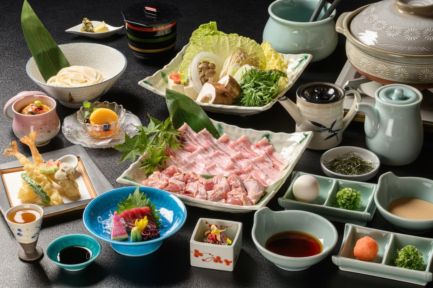 熊野ポークしゃぶしゃぶとうめどりの紀州鍋食べ放題プラン