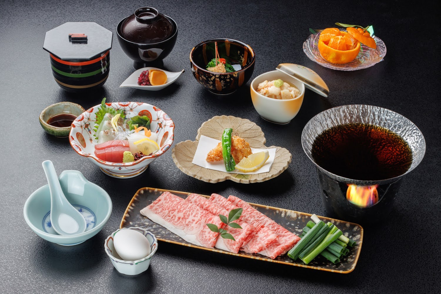 10月〜12月限定！選べる熊野牛（石焼きor鋤焼き）とクエ付旬菜会席