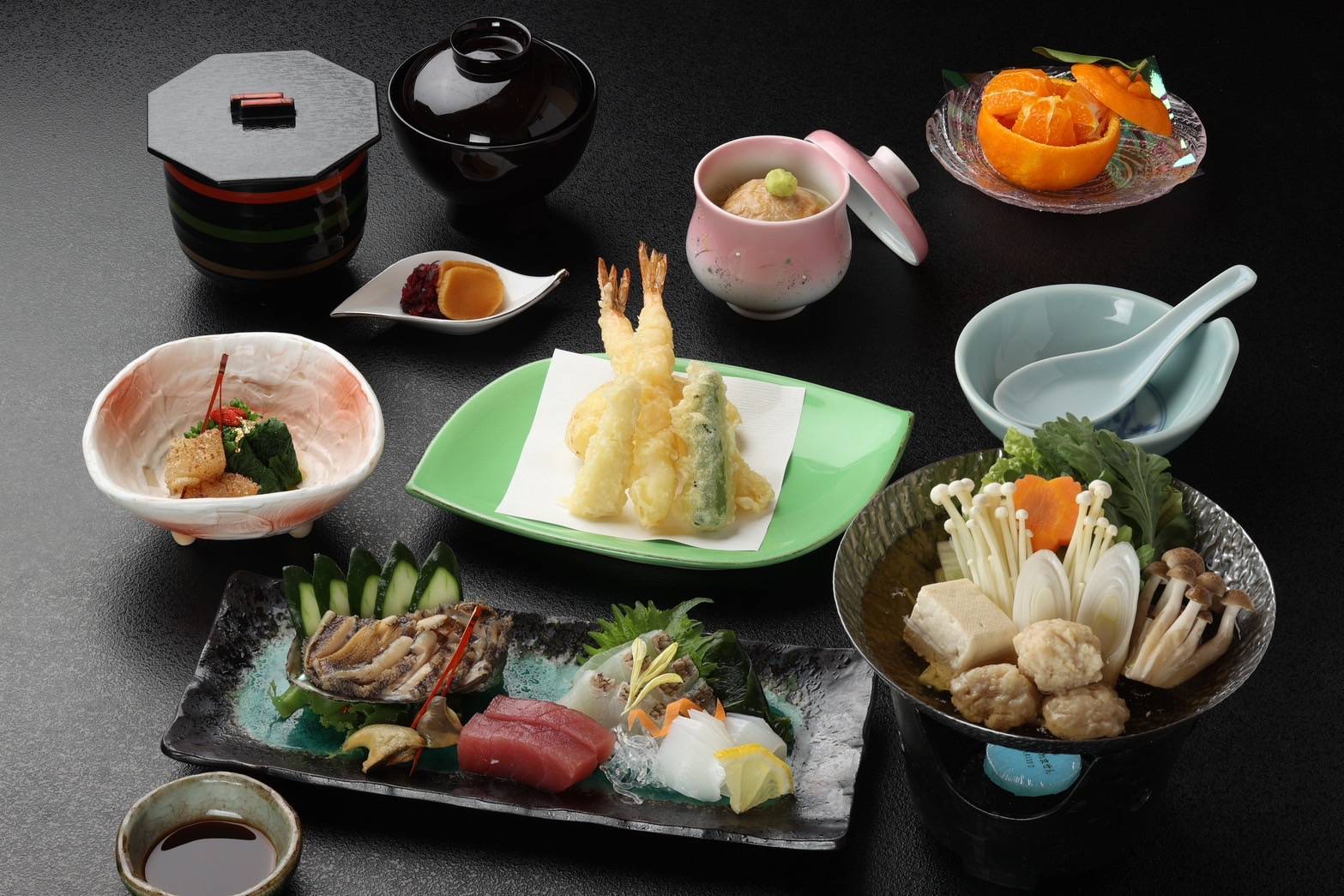 あわび付みやび鯛会席