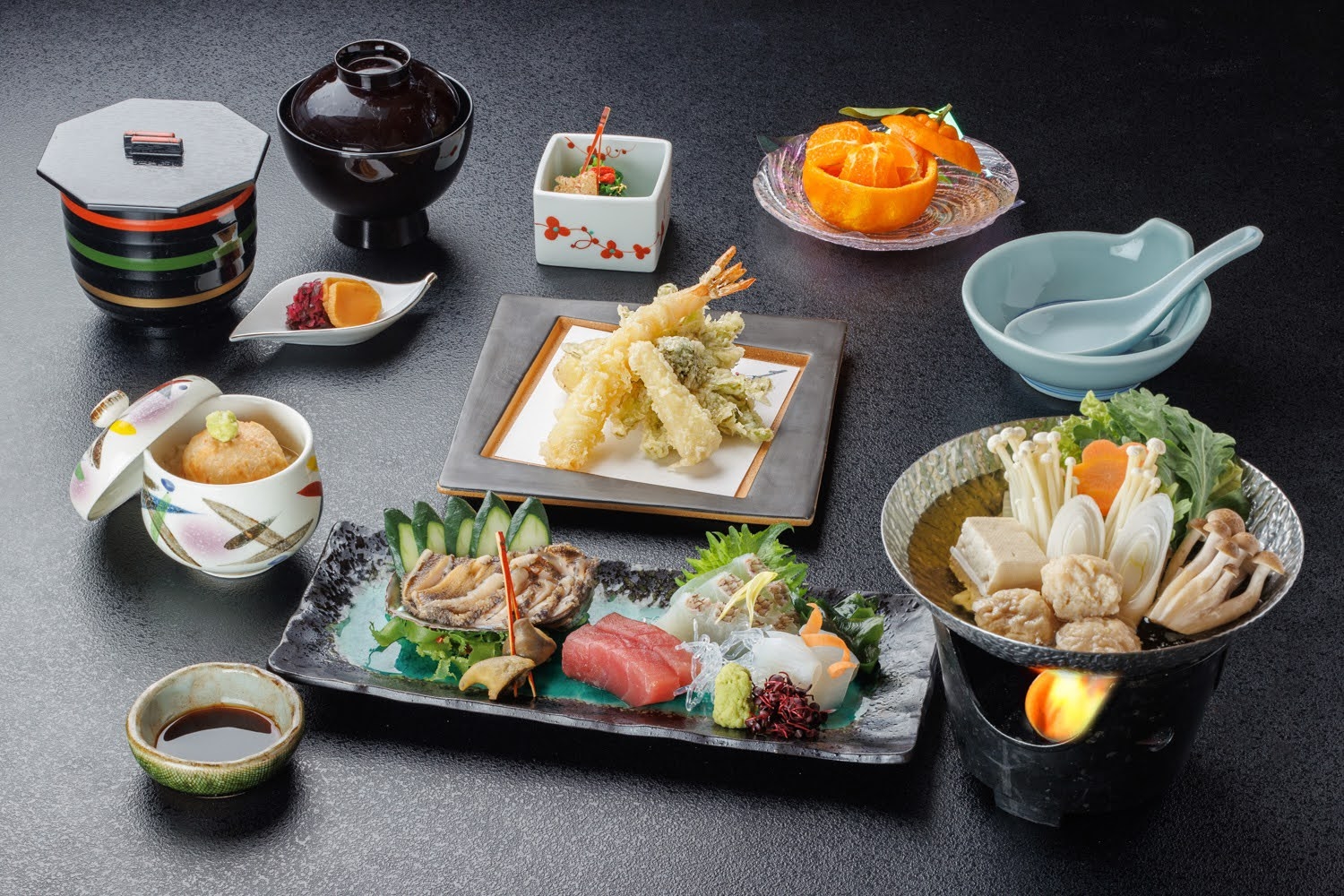 1月〜3月限定！あわびと春野菜付旬菜会席