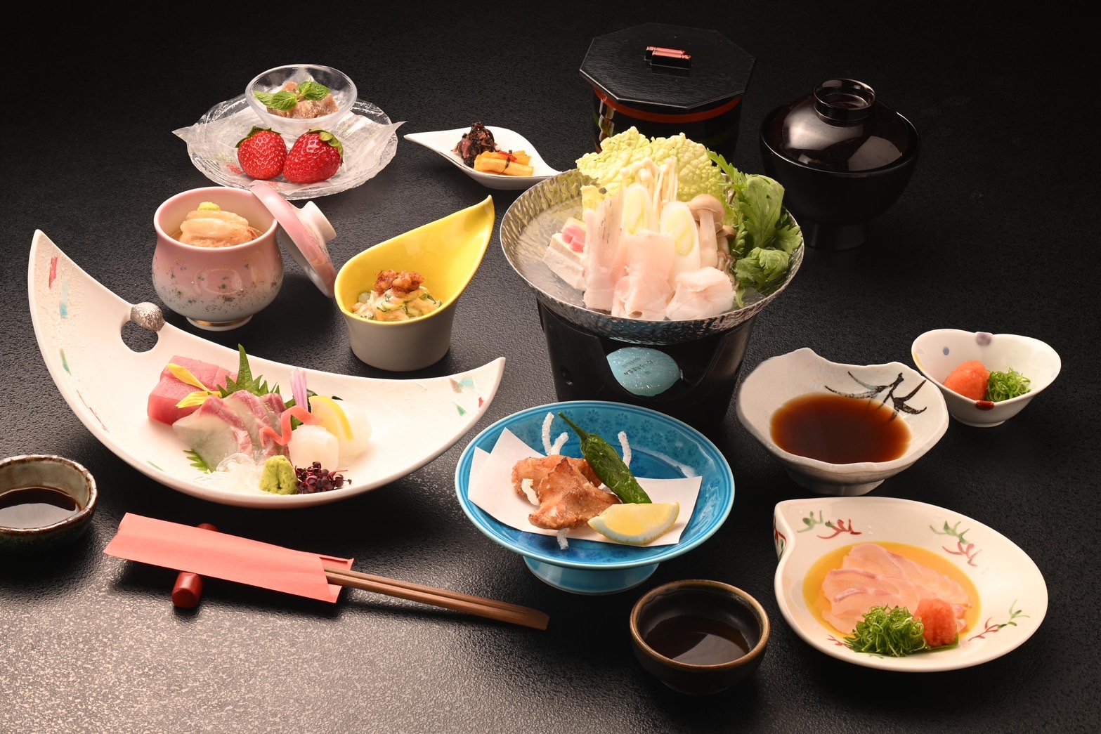 【〜4月から9月限定〜】三種のクエ料理お試し会席プラン