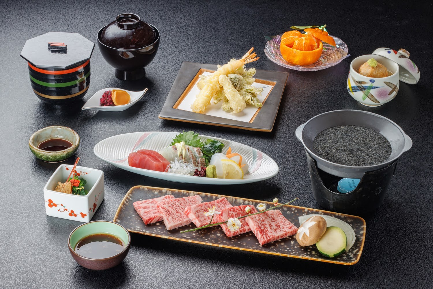 1月〜3月限定！選べる熊野牛（石焼きor鋤焼き）と春野菜付旬菜会席