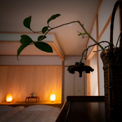■麹 -kiku-■ 大人限定・露天風呂付き離れ／夜は静寂に包まれる。全7室のプライベートリゾート