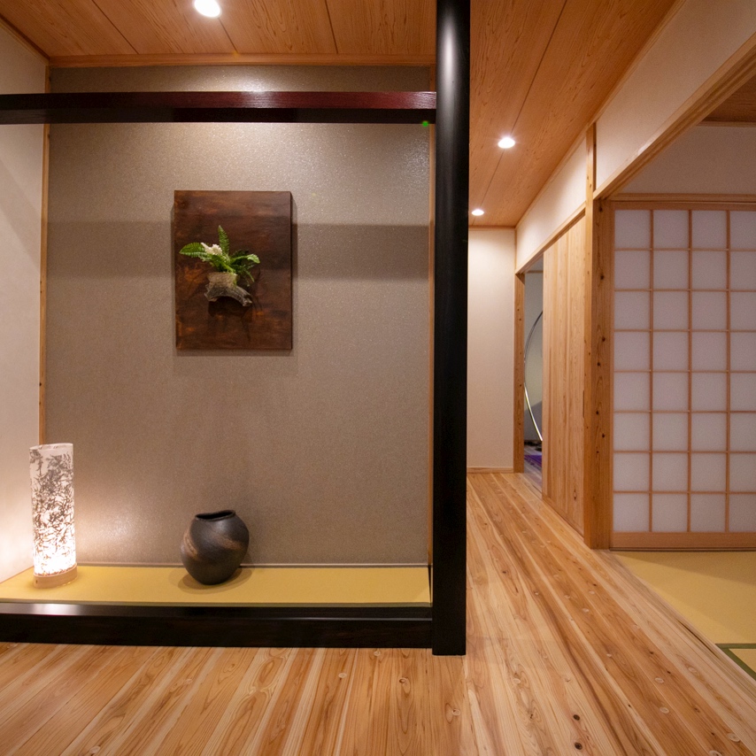 ■榛-hashiba-■ 特別室・露天付き離れ／スタイリッシュな玄関
