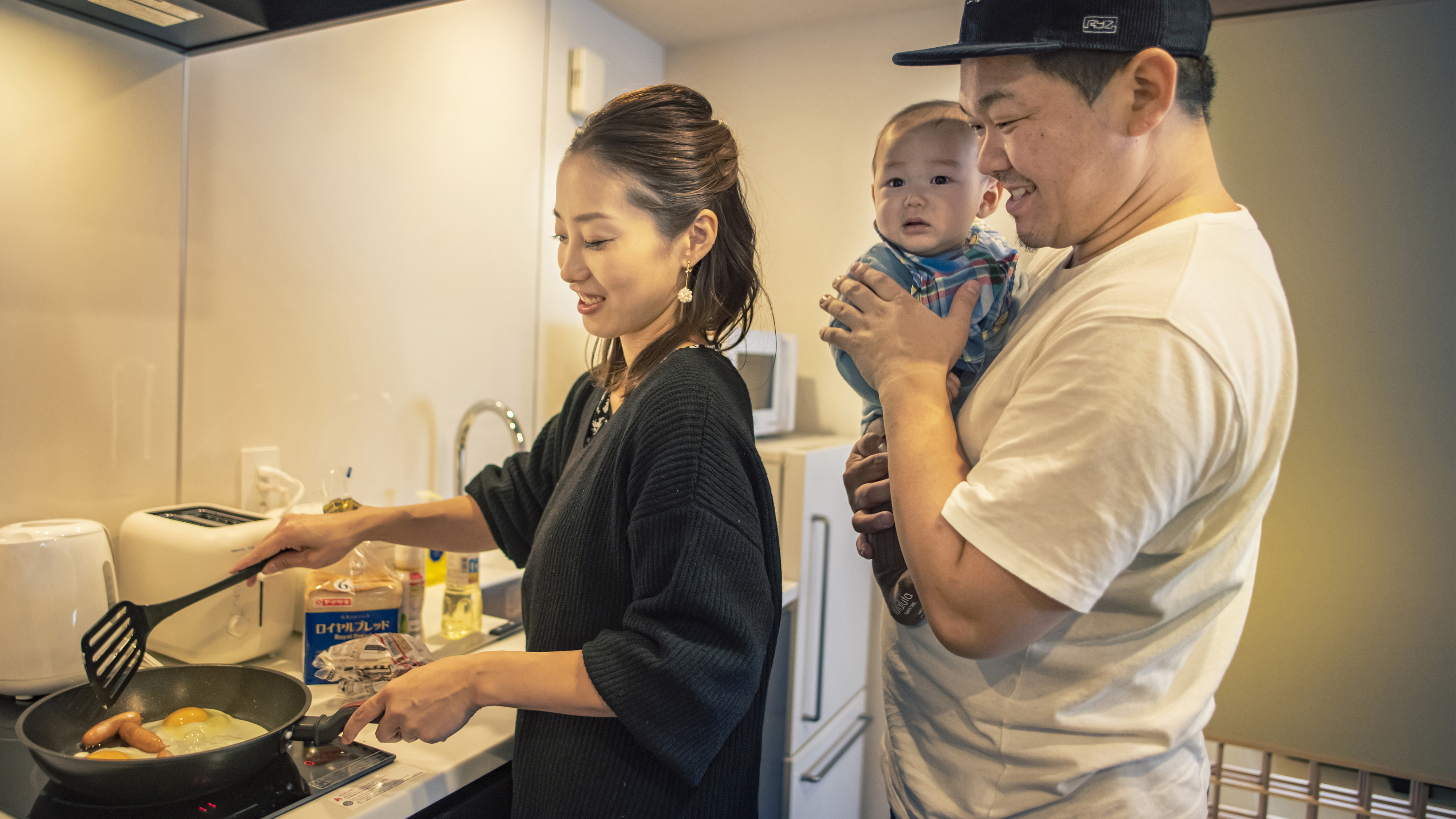 お子様も楽しくみんなで食事作り