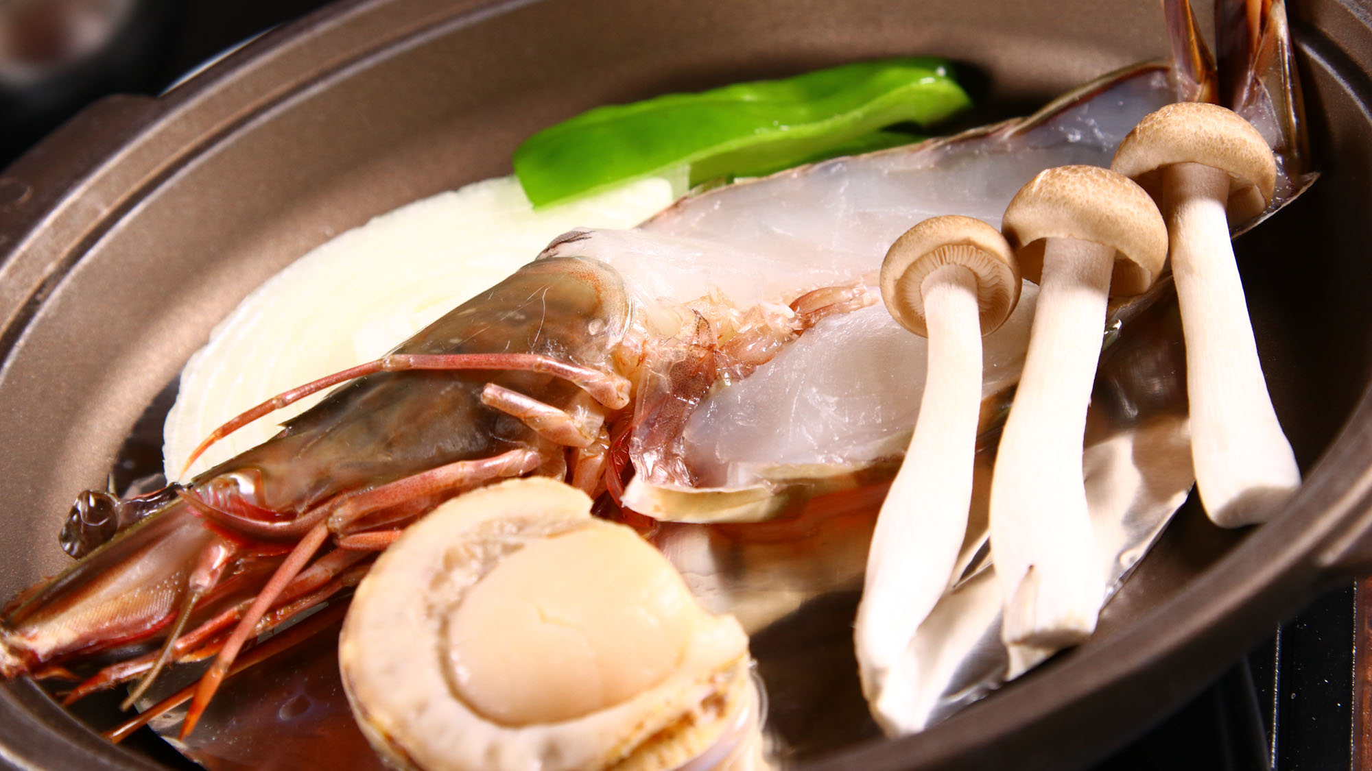 夕食◆海鮮の陶板焼き*