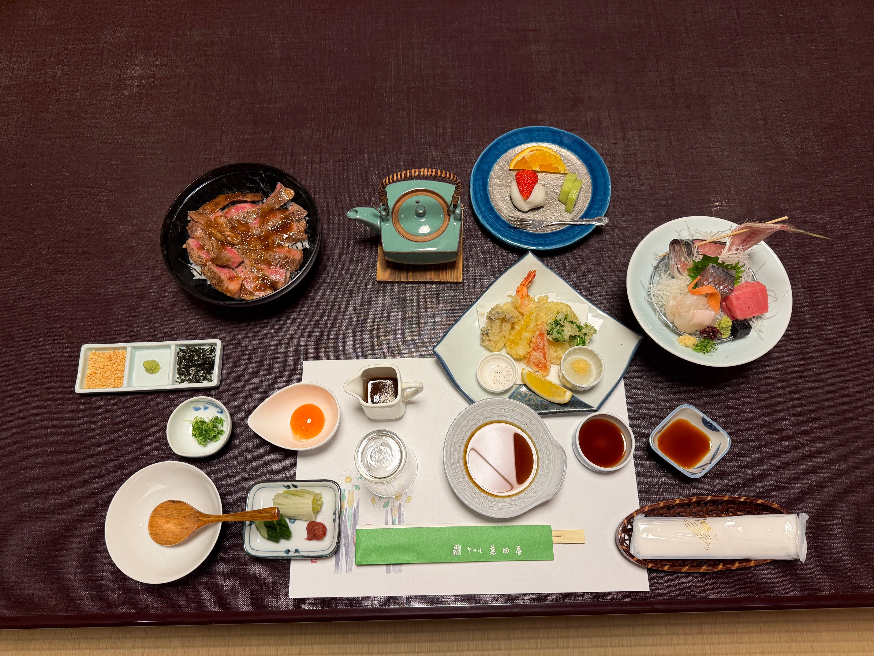 国産牛ひつまぶし御膳・一例