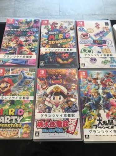 Nintendo Switchソフト　フロントにて無料レンタル