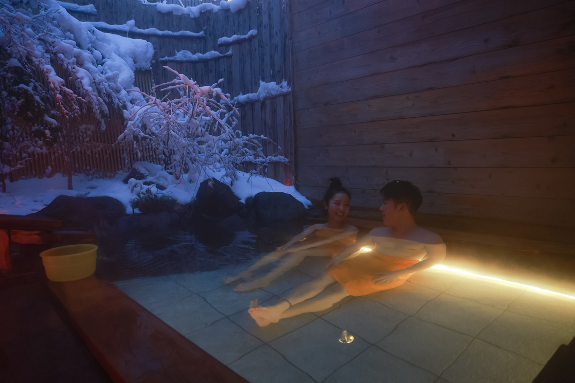 【平日限定素泊まり】気ままに温泉＆サウナ自由旅貸切露天風呂無料プラン