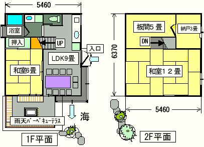 Floor plan [rental villa for 10 people]
