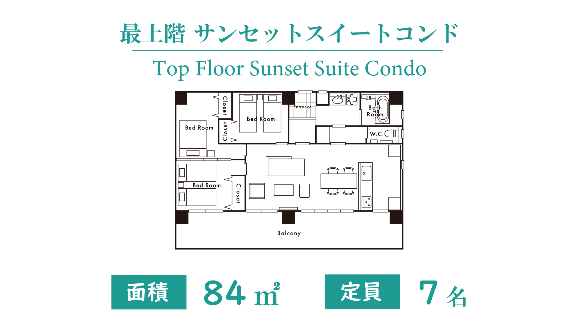 【最上階】サンセットスイートコンド