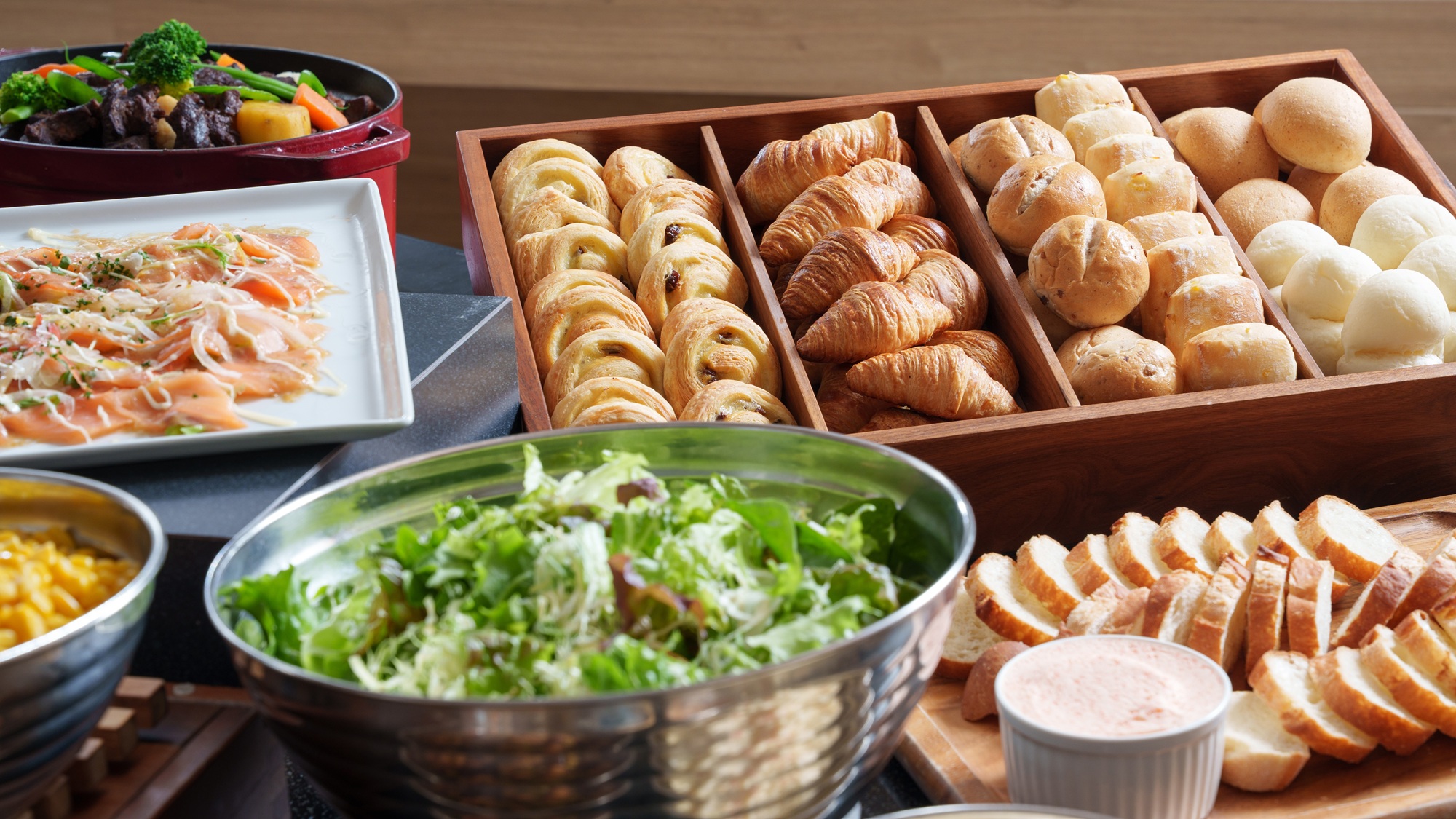 朝食ビュッフェ