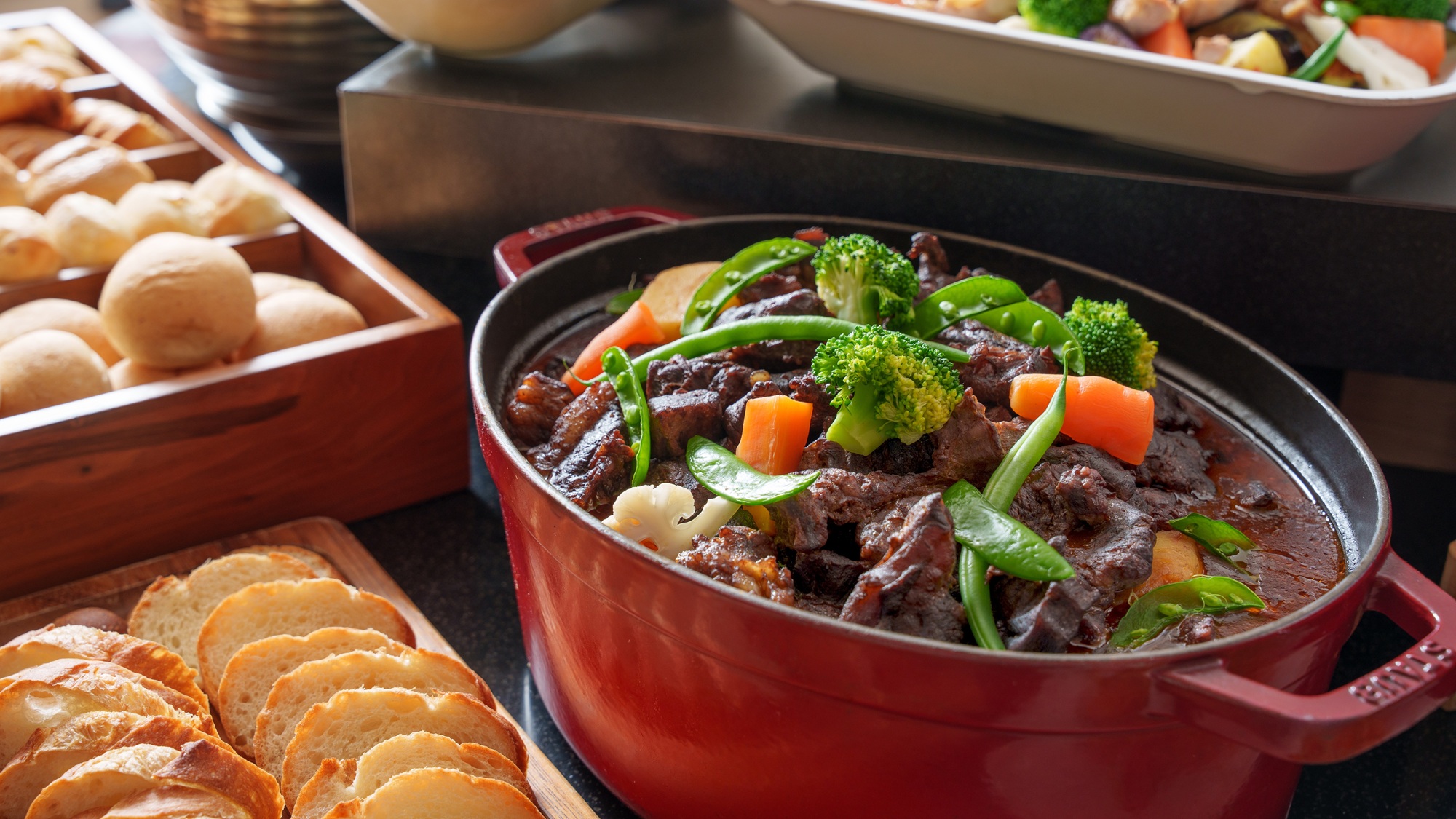 朝食ビュッフェ