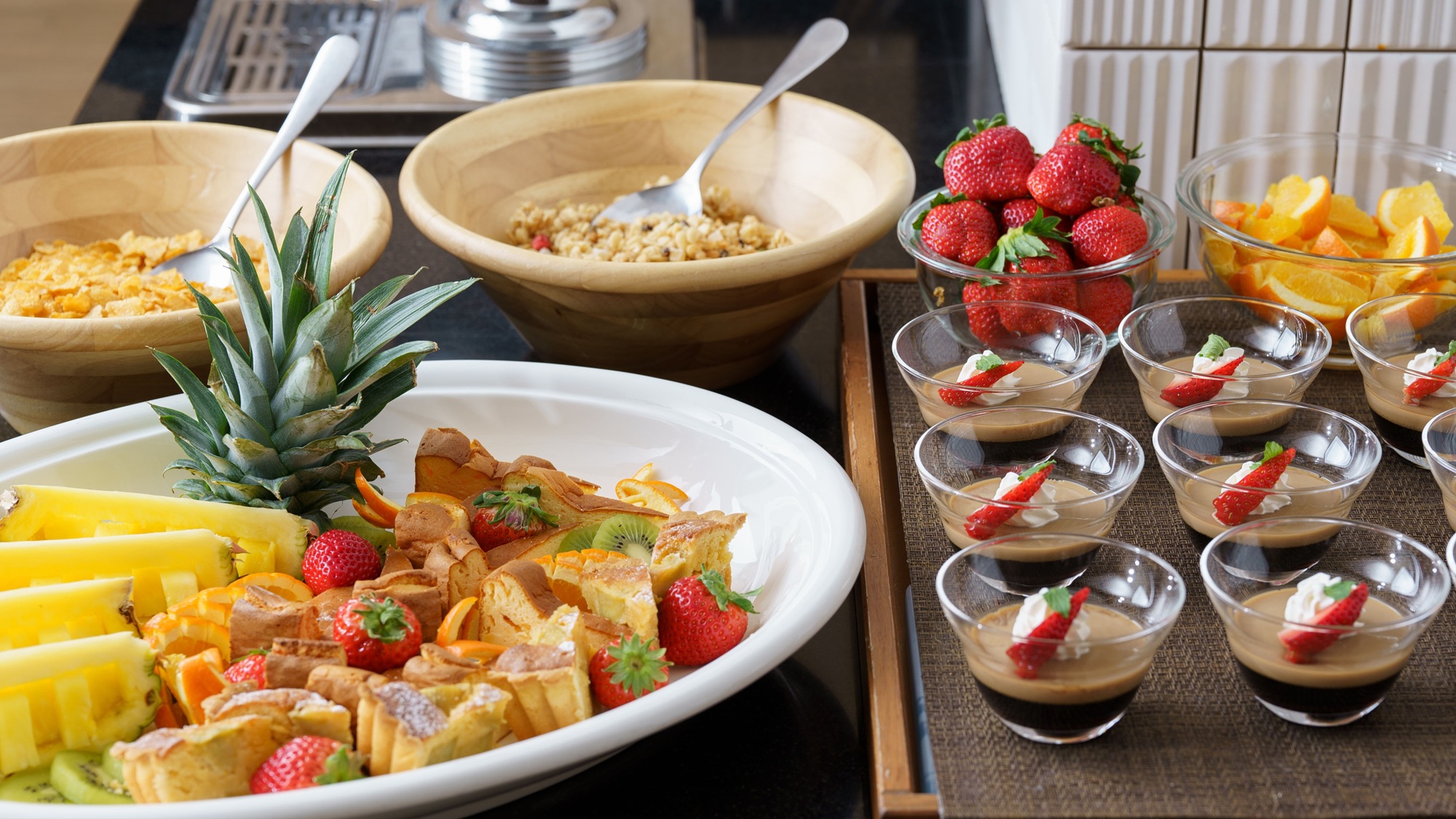 朝食ビュッフェ