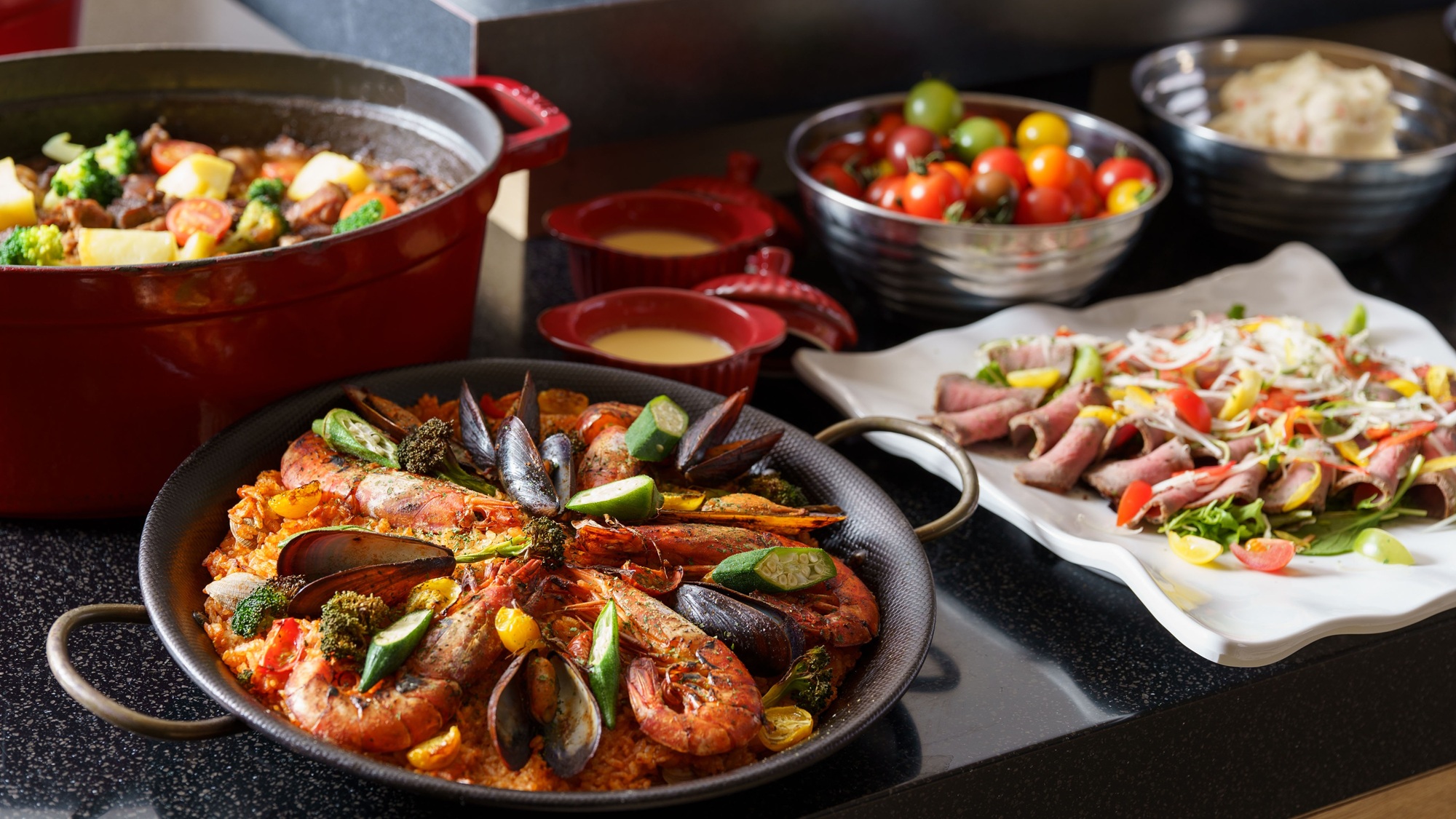 朝食ビュッフェ