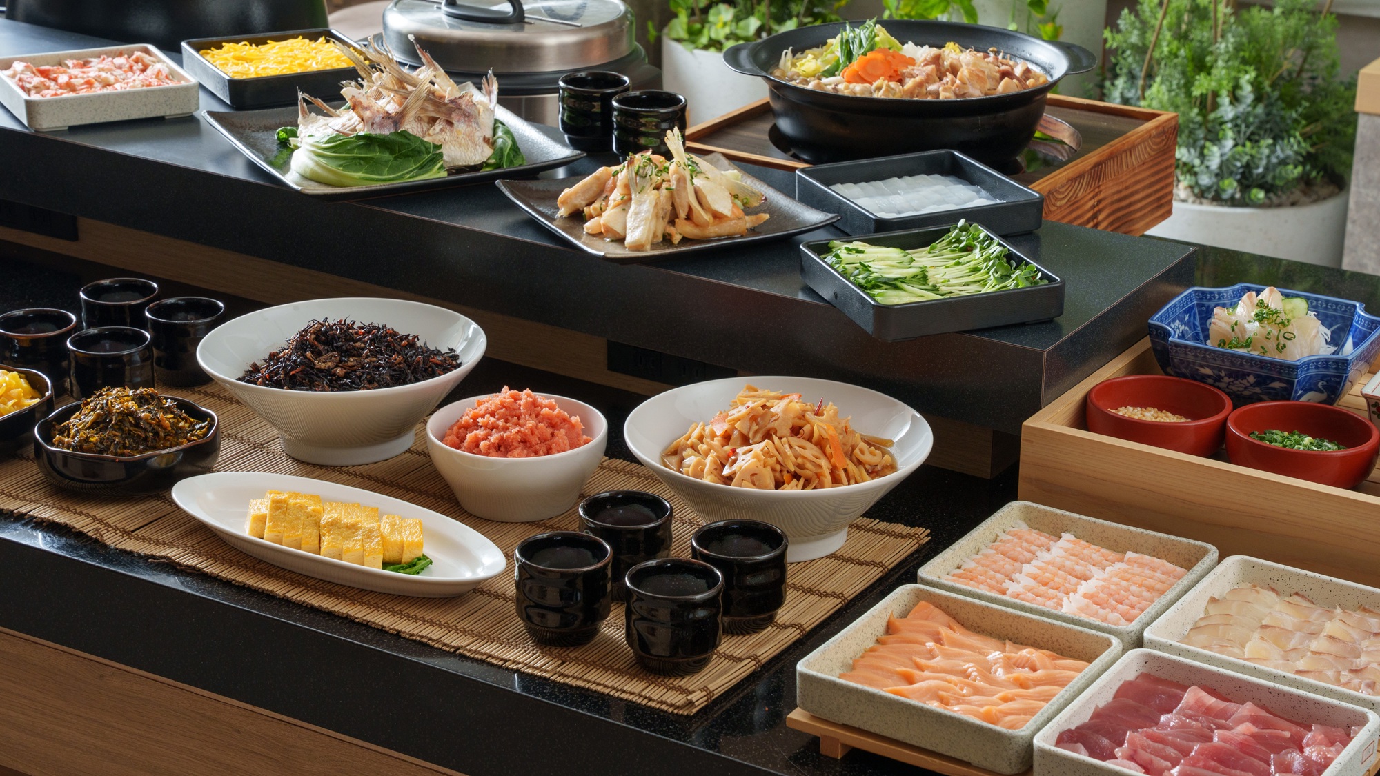 朝食ビュッフェ