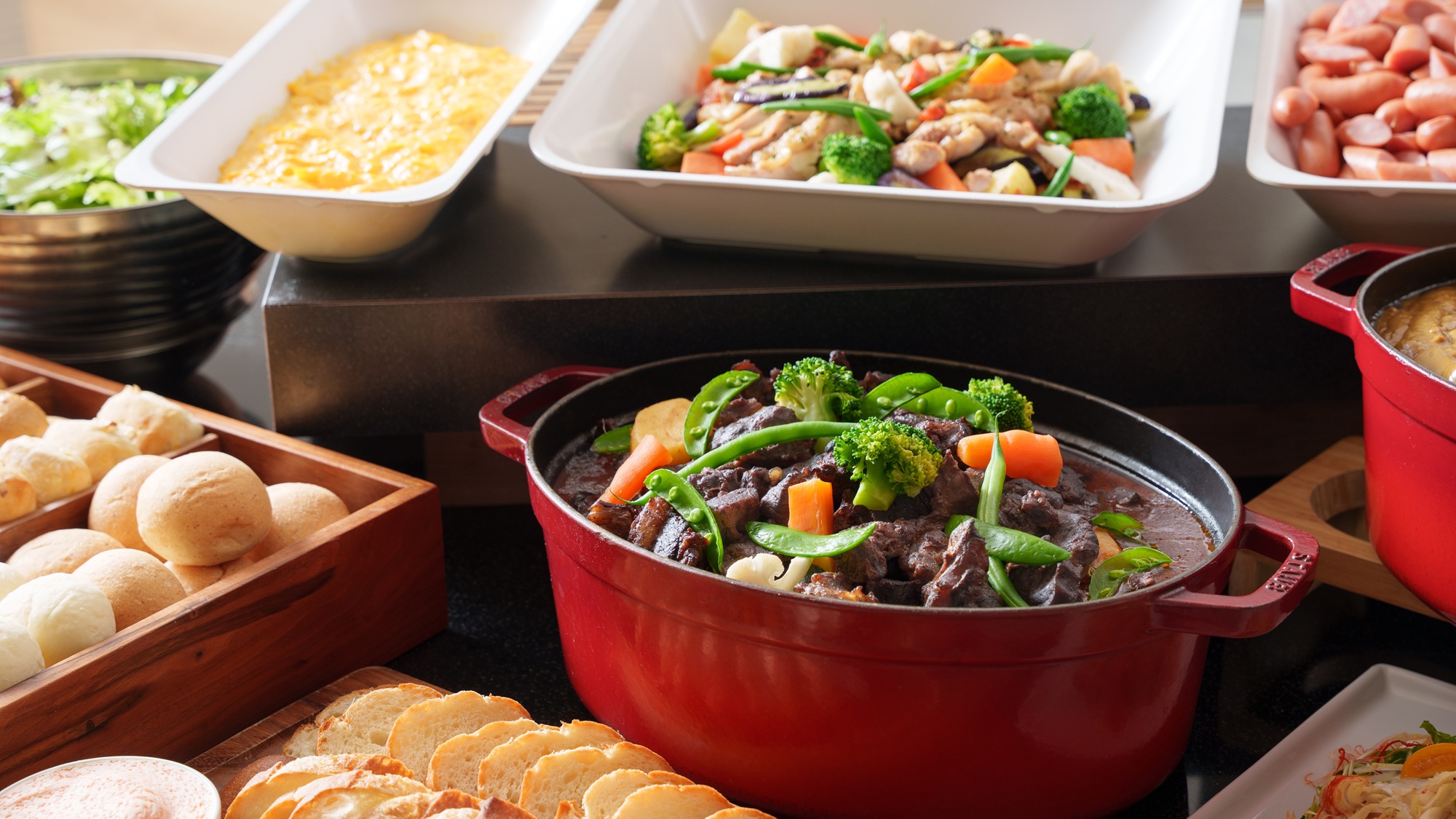 朝食ビュッフェ