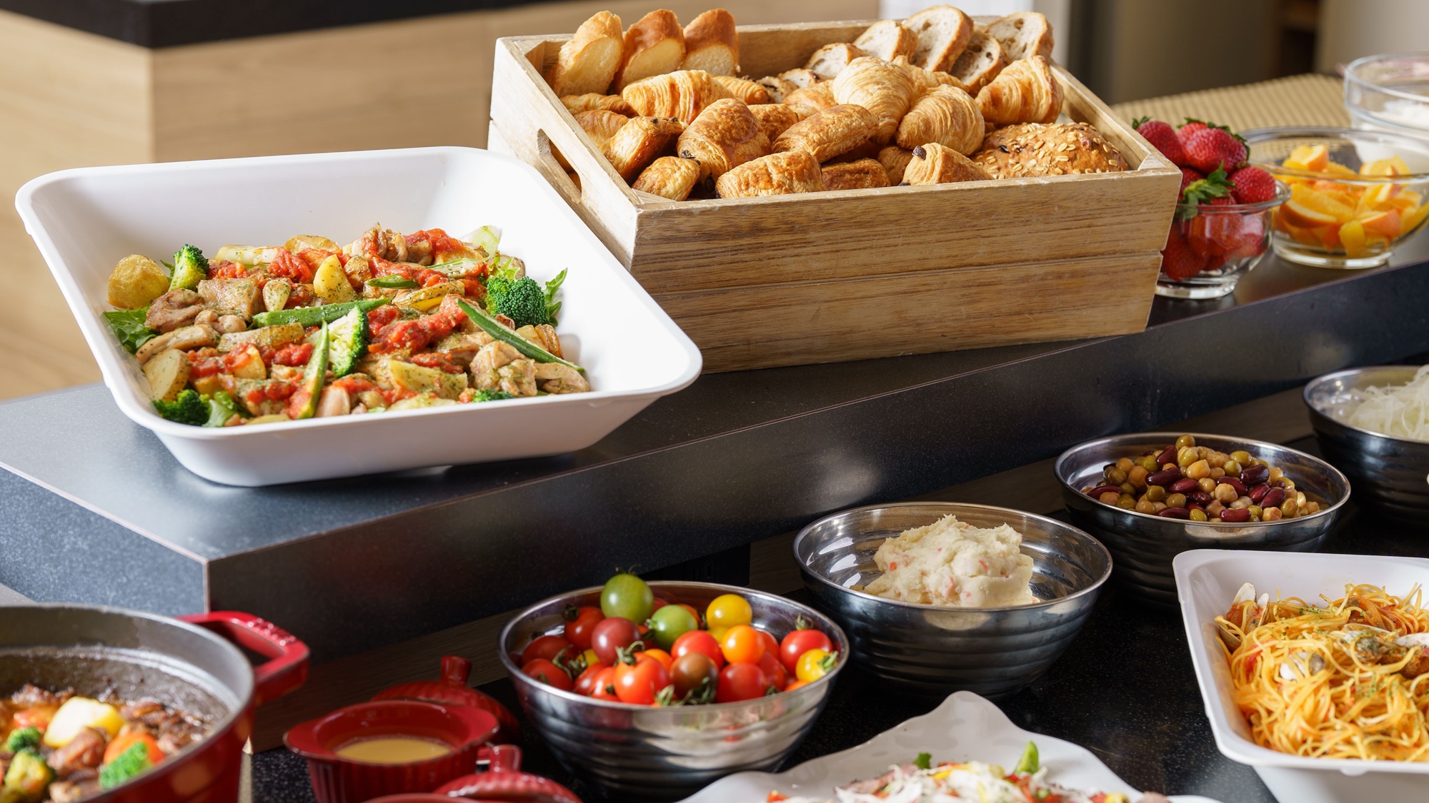 朝食ビュッフェ