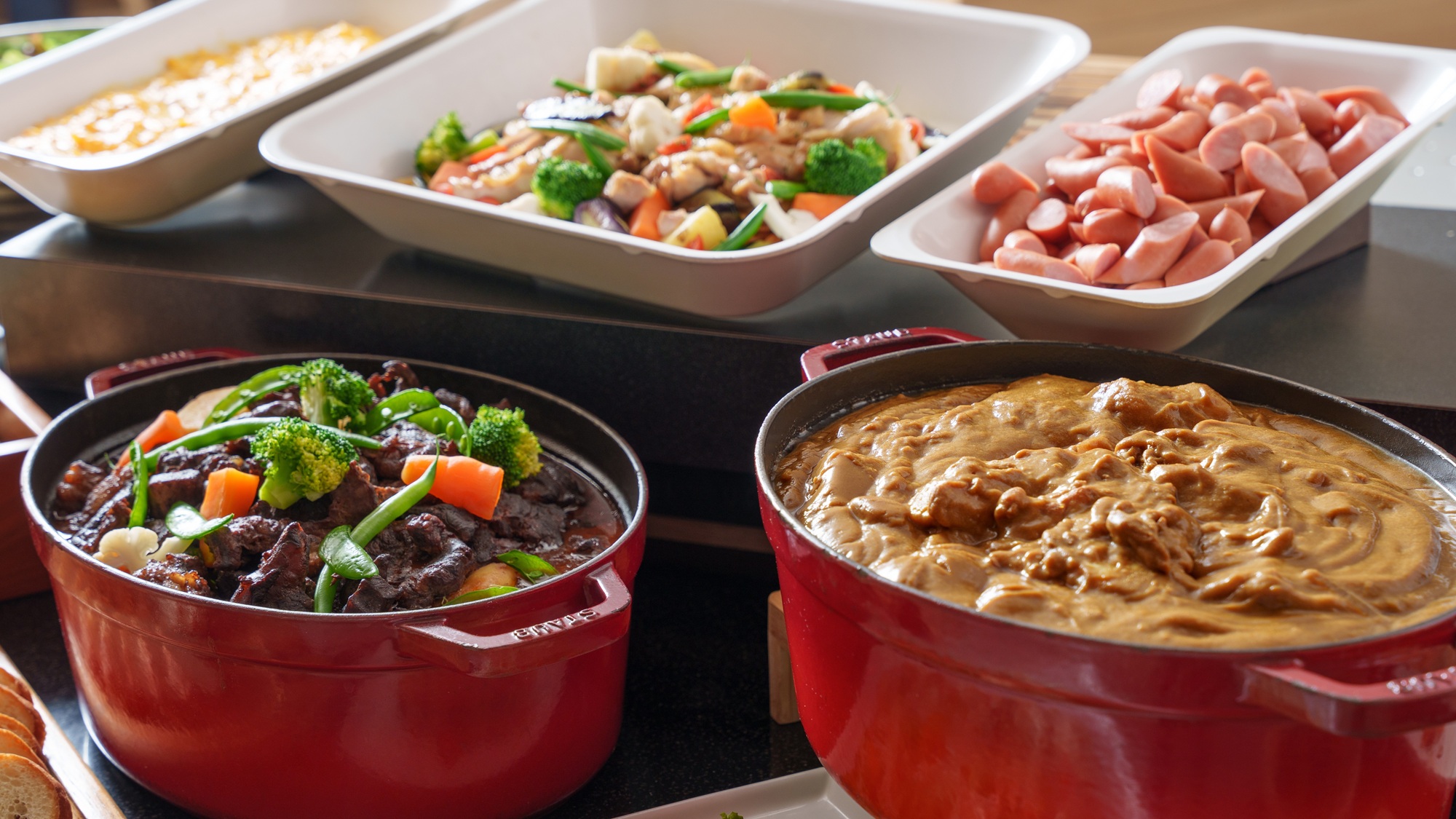 朝食ビュッフェ