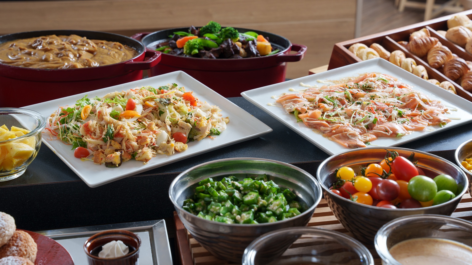 朝食ビュッフェ