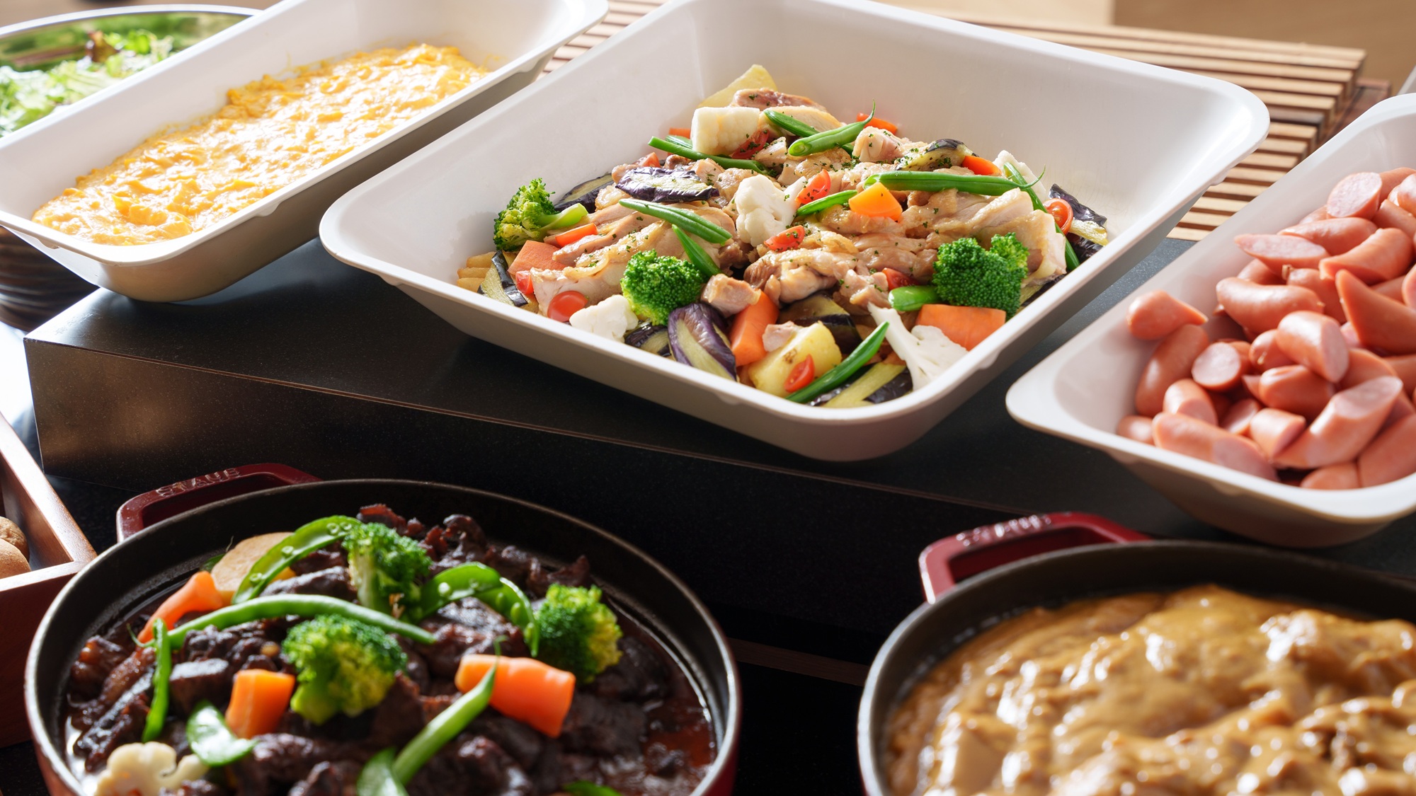 朝食ビュッフェ