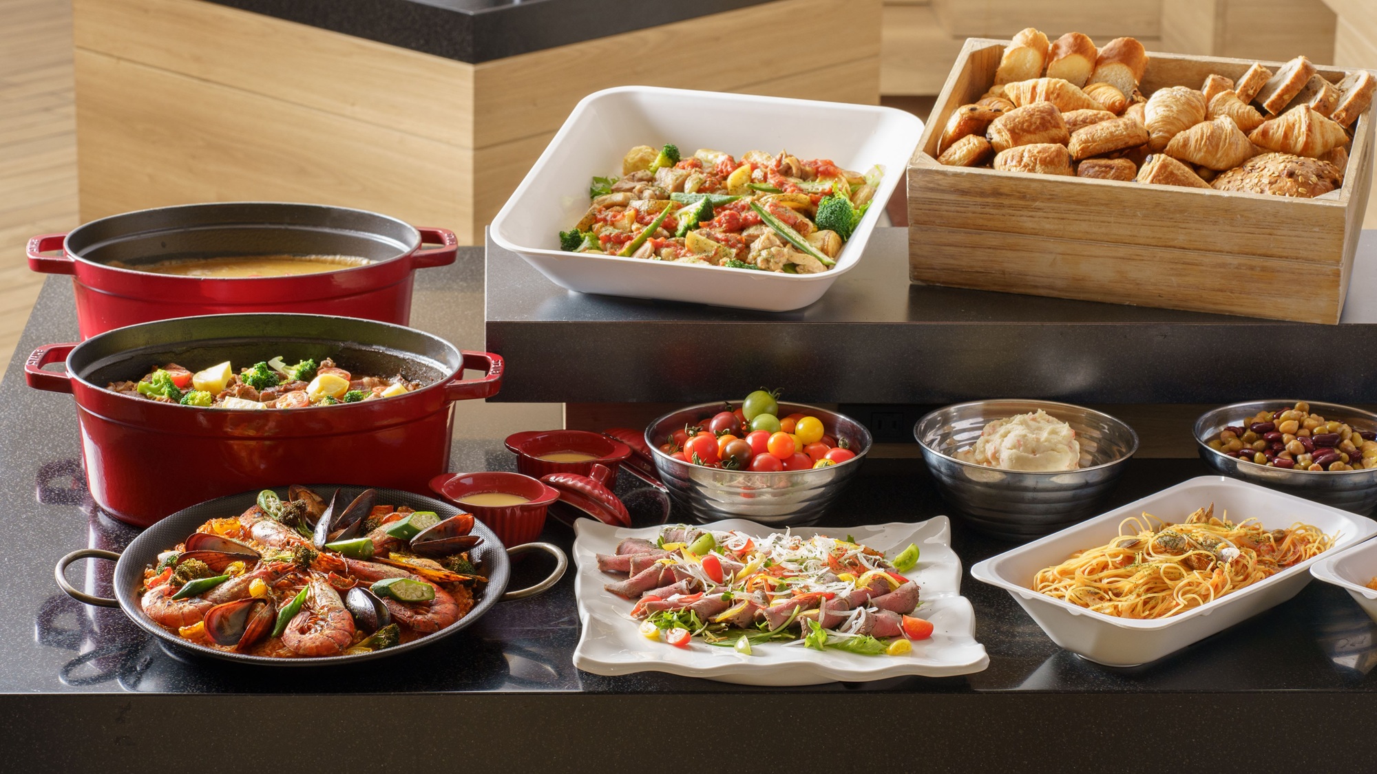 朝食ビュッフェ