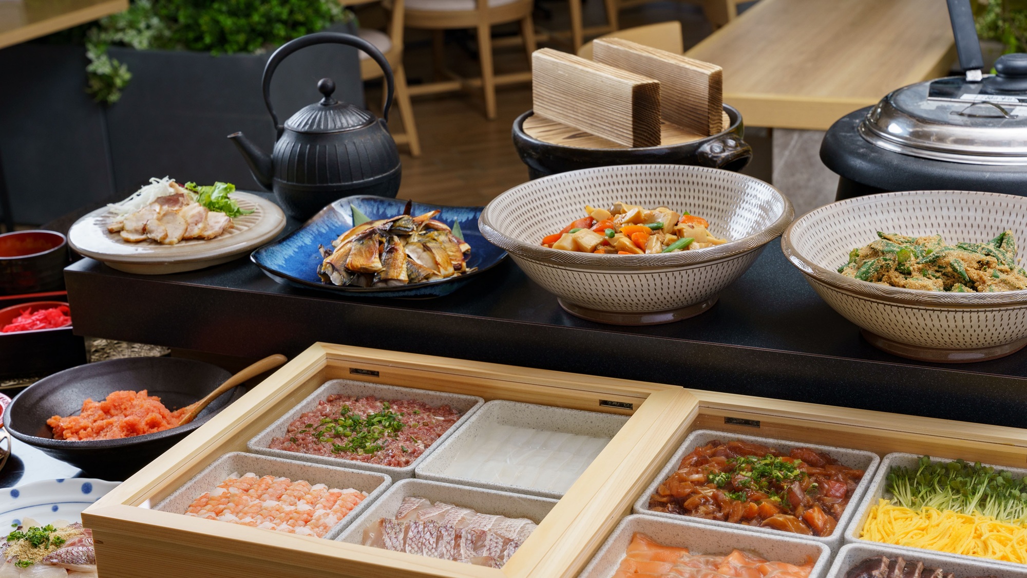 朝食ビュッフェ