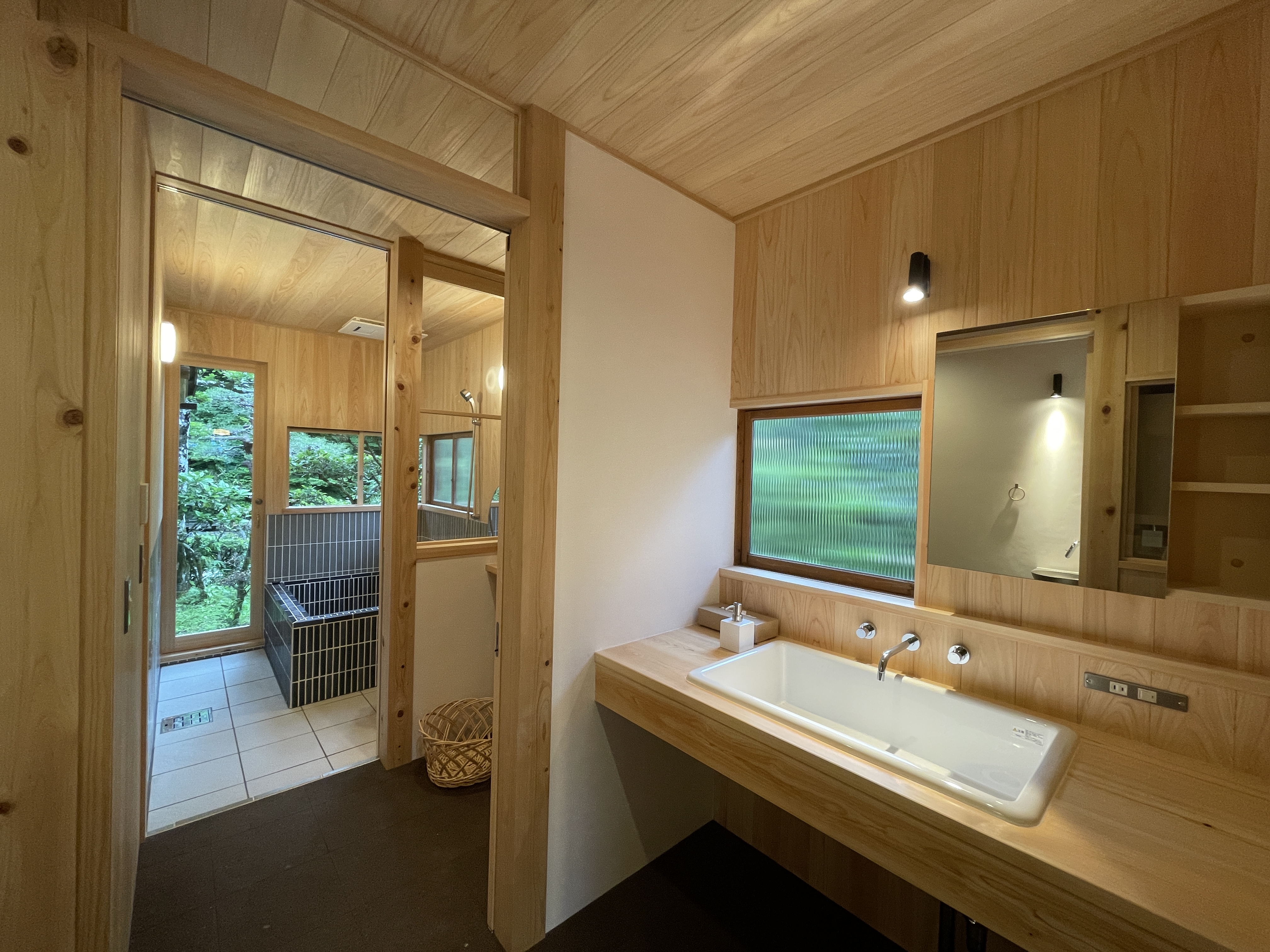 UMEYAMA棟　脱衣、洗面イメージ※チェックイン後に車で5分程度移動