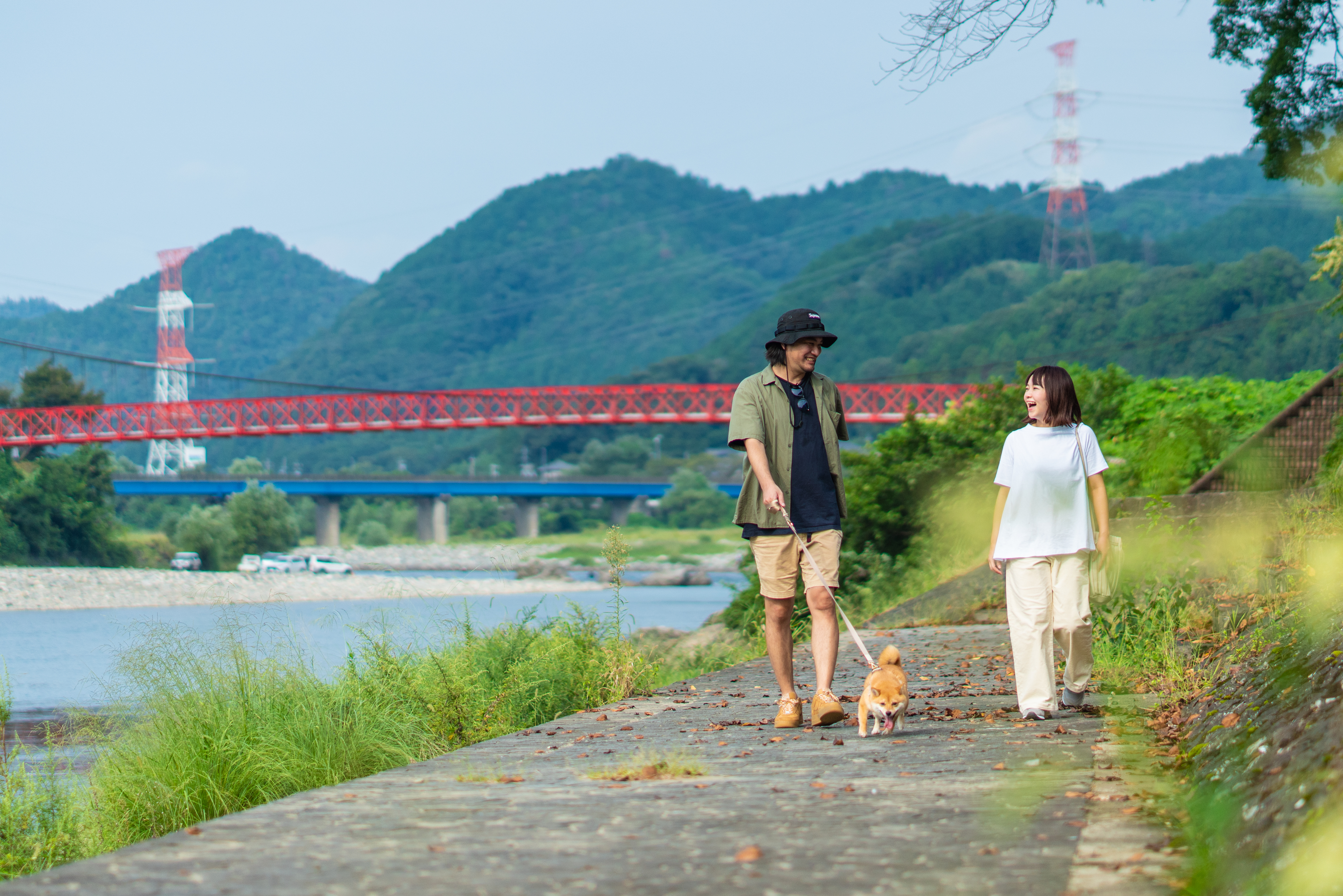 川沿いのお散歩はお勧めコースです