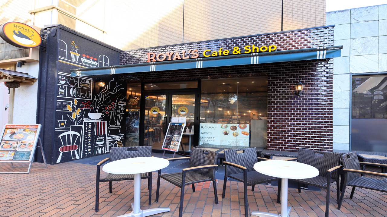 朝食会場外観(Royal's Cafe & Shop)