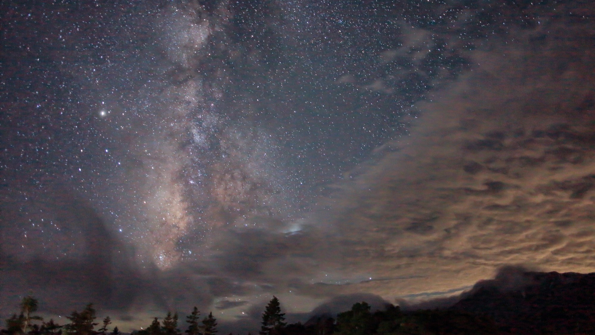 栂池自然園　星空