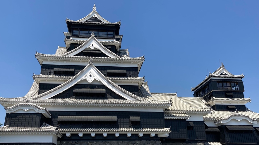 写真提供：熊本県観光連盟　日本三名城の一つに数えられる熊本城。
